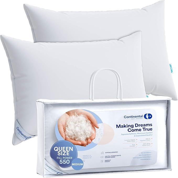 Bed Pillow - Queen - 2 Piece