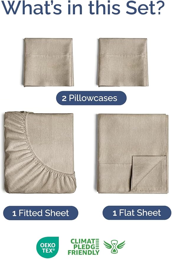 Cooling Bed Sheet Set - Twin XL - 4 Piece