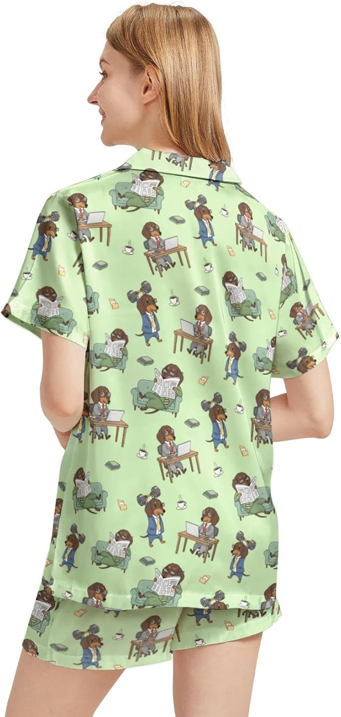 Women's Pajama Set - Short Sleeve - 2 Piece