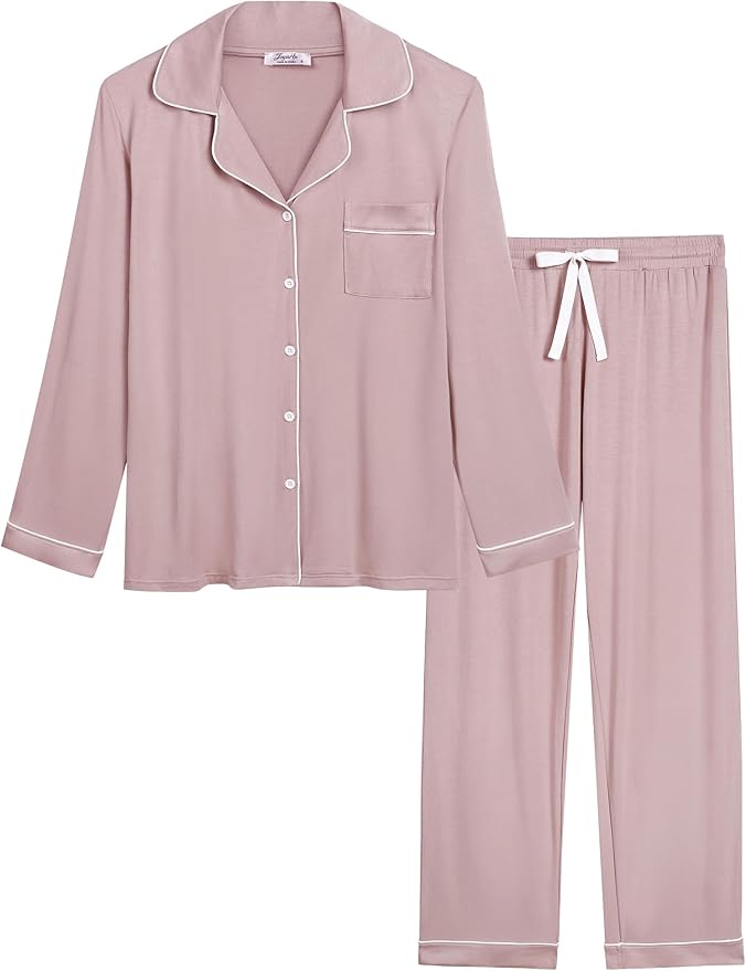 Women's Bamboo Cooling Pajama Set - Long Sleeve