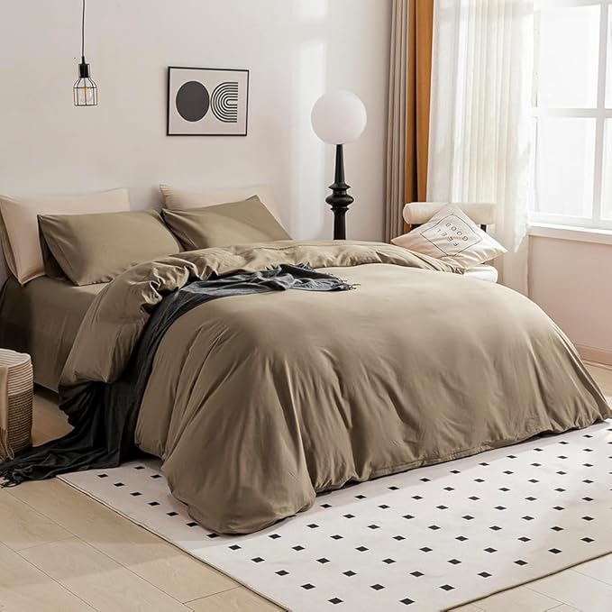Linen Duvet Cover Set - Full - 3 Piece