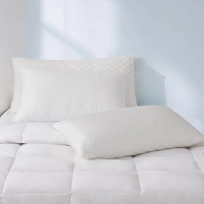 Memory Foam Cooling Bed Pillow - King - 2 Piece