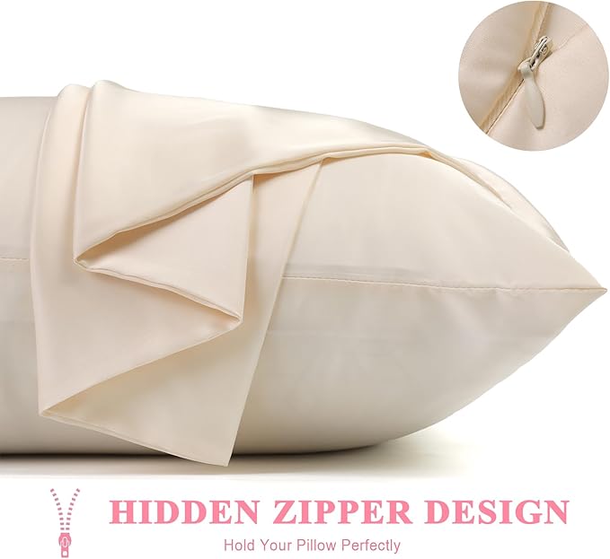 Mulberry Silk Cooling Pillowcase Set - Standard - 2 Pack