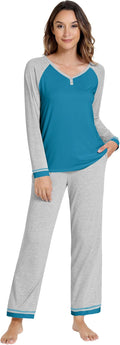 Women's Bamboo Pants Pajama Set - Long Sleeve - 2 Piece