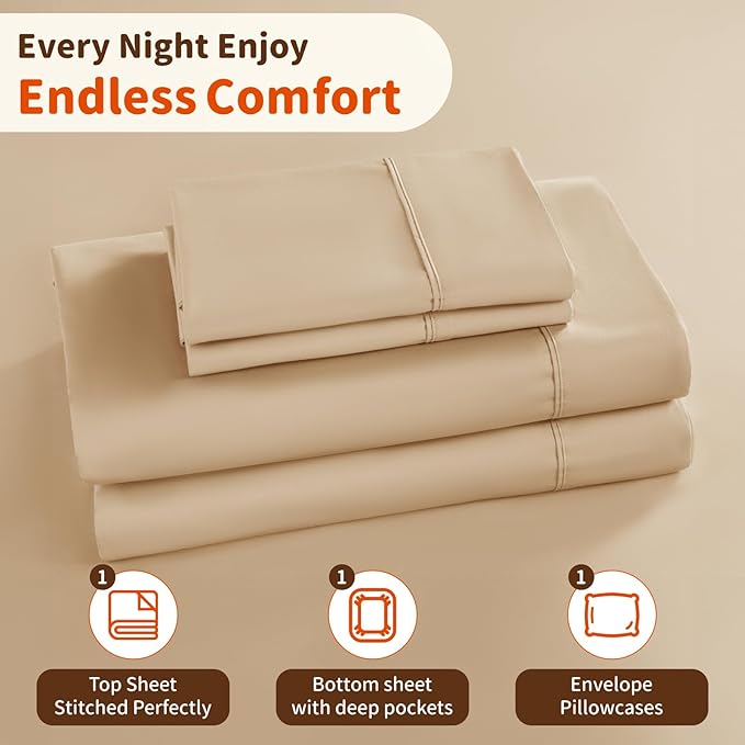 Bed Sheet Set - Twin XL - 3 Piece