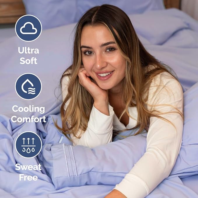 Cooling Bed Sheet Set - Queen - 4 Piece