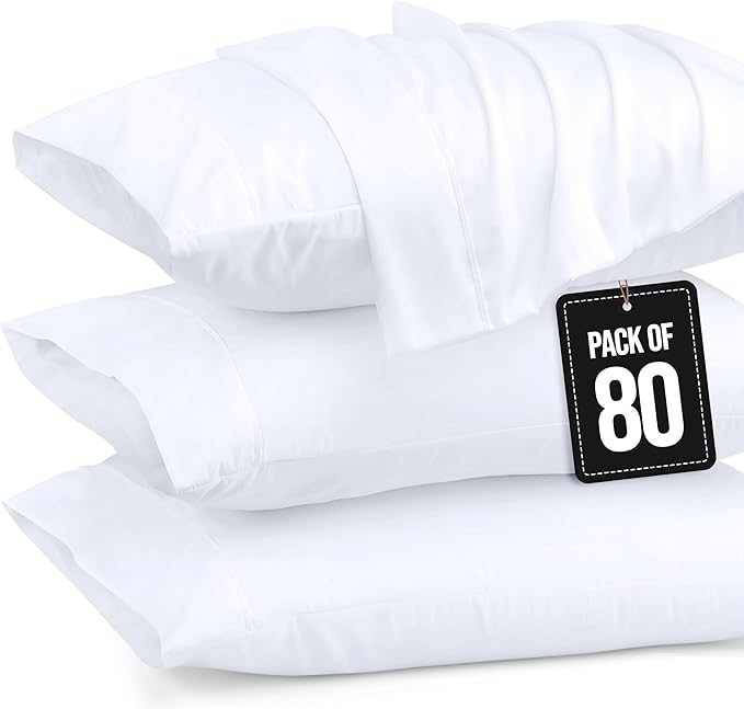 Microfiber Pillowcase - Standard - 20 x 26 in - 80 Pack