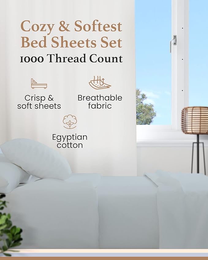 Bed Sheet Set - King - 4 Piece
