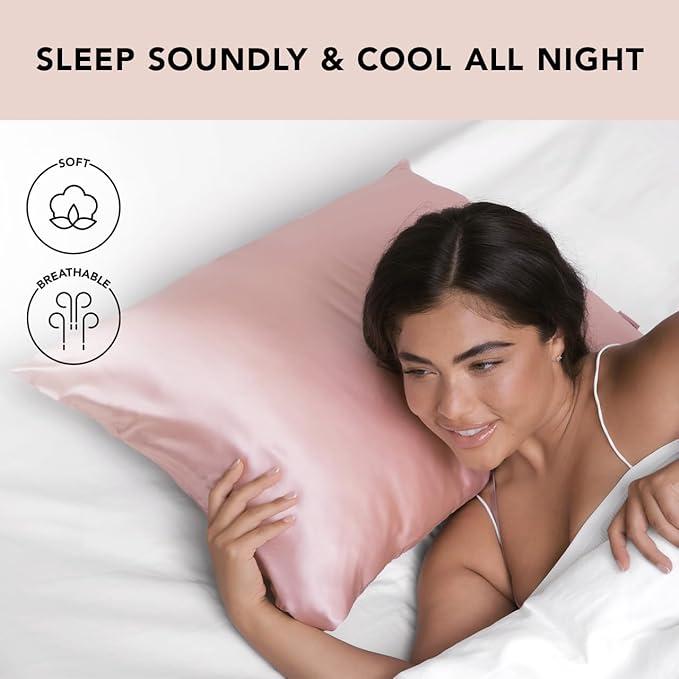Satin Cooling Pillowcase Set - King - 2 Piece