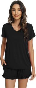 Bamboo Cooling Shorts Pajama Set - Short Sleeve - 2 Piece