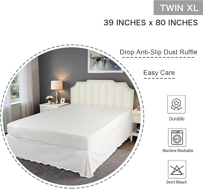 Bed Skirt - Twin XL - 14 in Drop