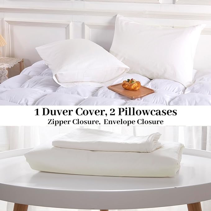 Linen Duvet Cover Set - King - 3 Piece