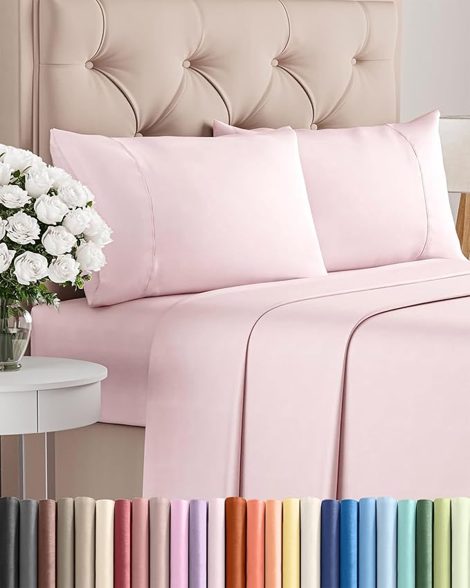 Cooling Bed Sheet Set - Twin XL - 16 in Deep Pocket - 4 Piece