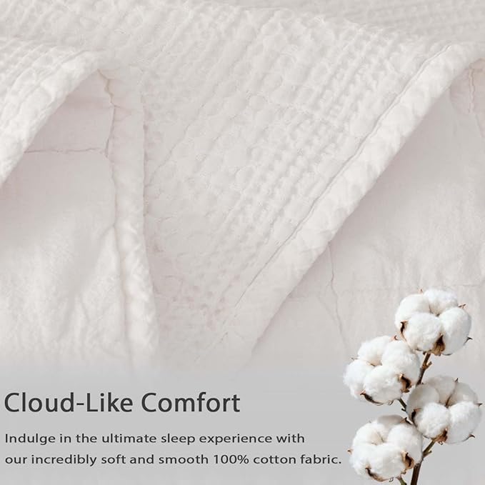 100% Cotton Quilt Set - Queen - 3 Piece