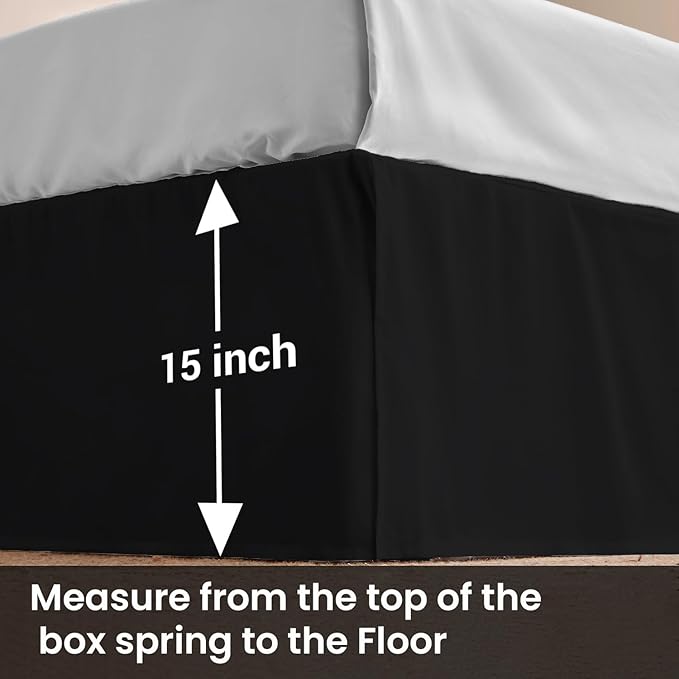 Microfiber Bed Skirt - Queen - 15 in Drop