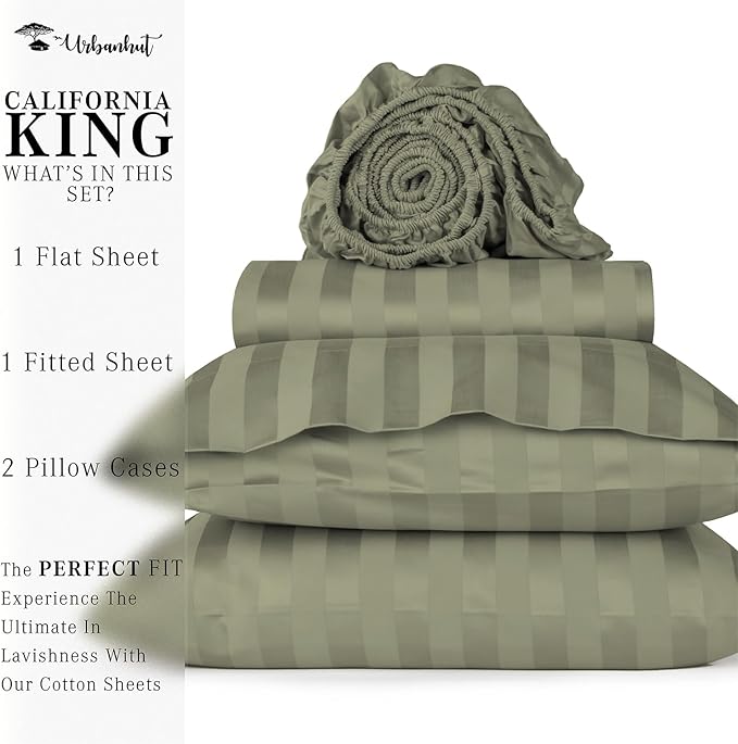 Bed Sheet Set - King - 16 in Deep Pocket - 4 Piece