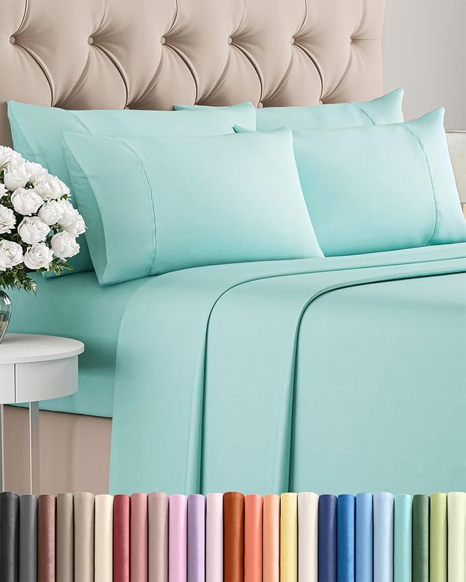 Cooling Bed Sheet Set - King - 6 Piece