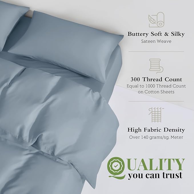 Bamboo Cooling Duvet Cover Set - King - 3 Piece