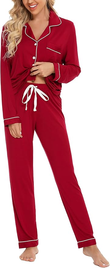 Women's Pants Pajama Set - Long Sleeve - 2 Piece