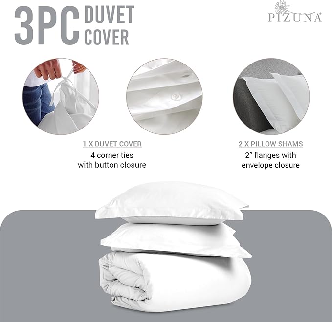 100% Cotton Duvet Cover Set - King