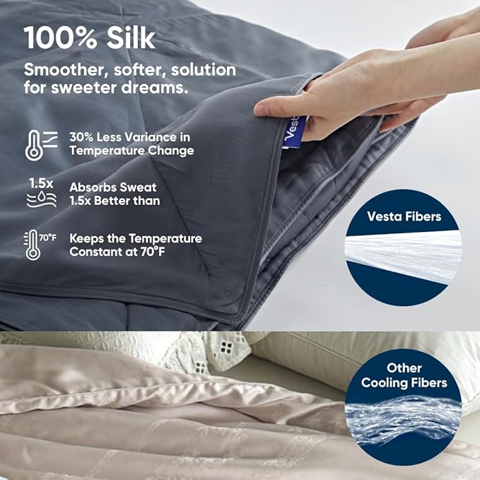 Mulberry Silk Cooling Duvets Down Comforter - King