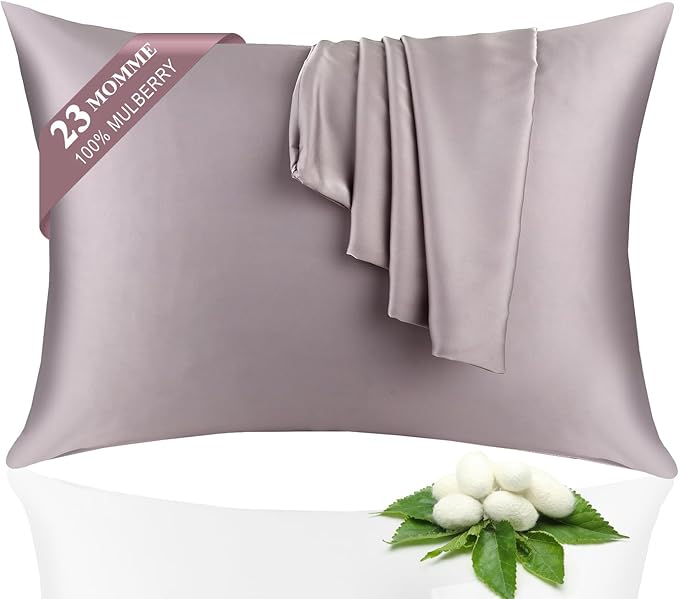 Mulberry Silk Cooling Pillowcase Set - Standard - 2 Pack