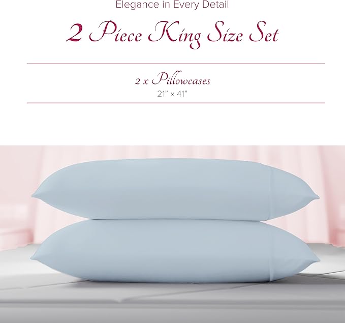 Linen Cooling Pillowcase Set - King - 2 Piece