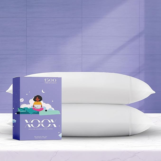 Linen Cooling Pillowcase Set - Queen - 2 Piece