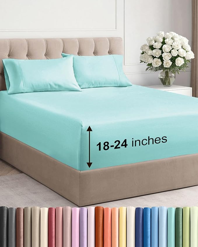Cooling Bed Sheet Set - Twin - 4 Piece