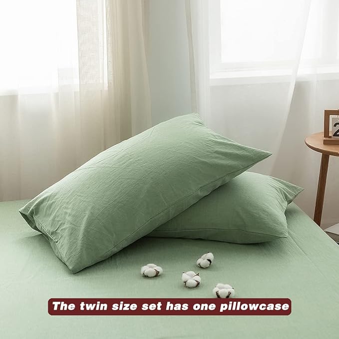 Linen Duvet Cover Set - Twin