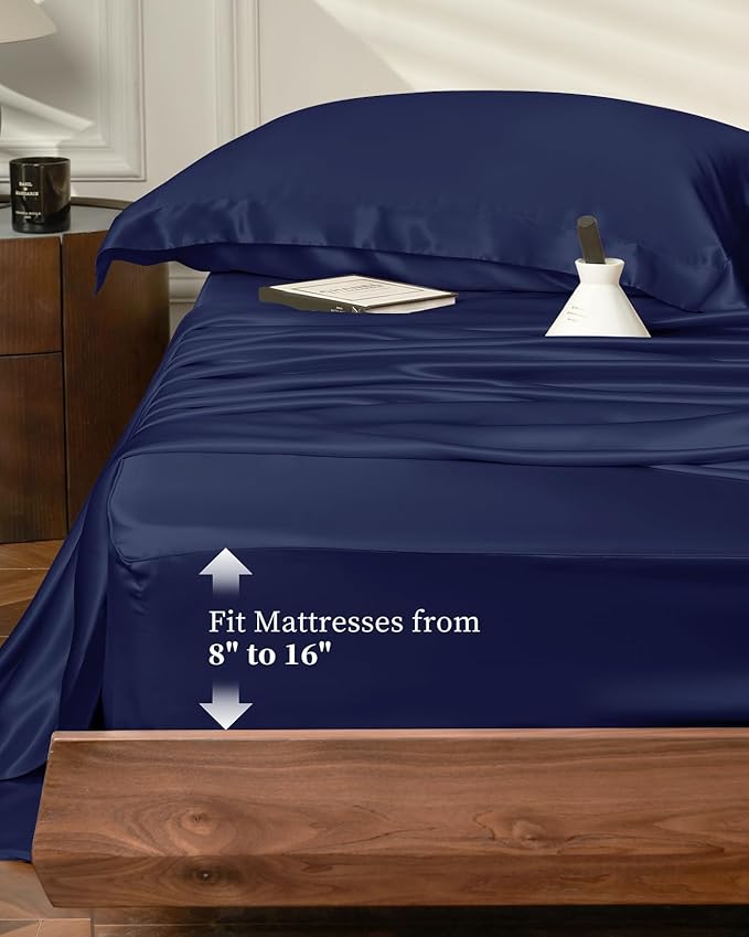 Mulberry Silk Bed Sheet Set - Queen - 4 Piece