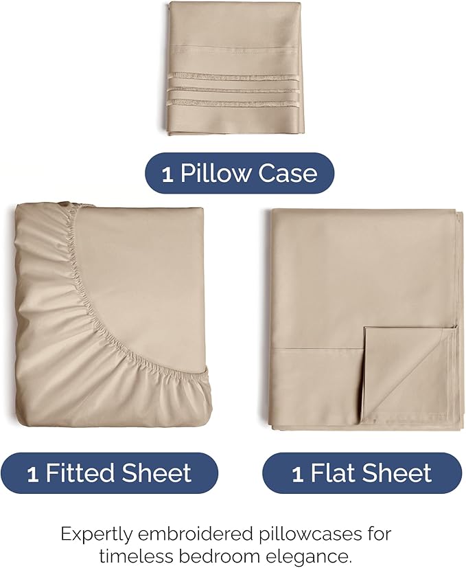 Cooling Bed Sheet Set - Twin - 3 Piece