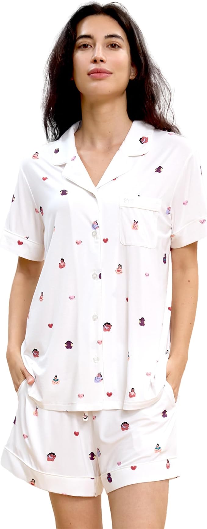 Women's Bamboo Pajama Set - Short Sleeve - 2 Piece