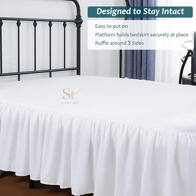 Linen Bed Skirt - King