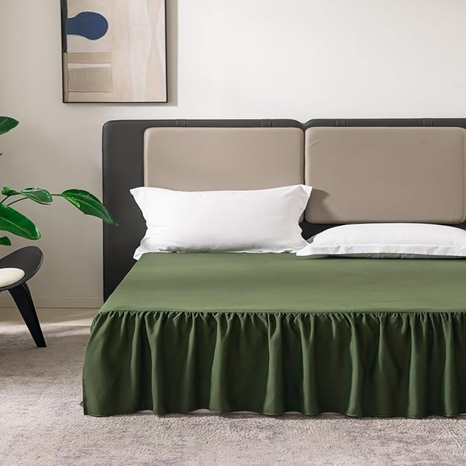 Microfiber Bed Skirt - Queen - 14 in Drop