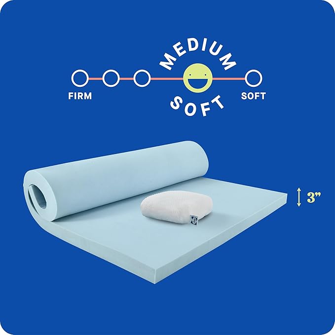 Memory Foam Cooling Mattress Topper - Twin XL