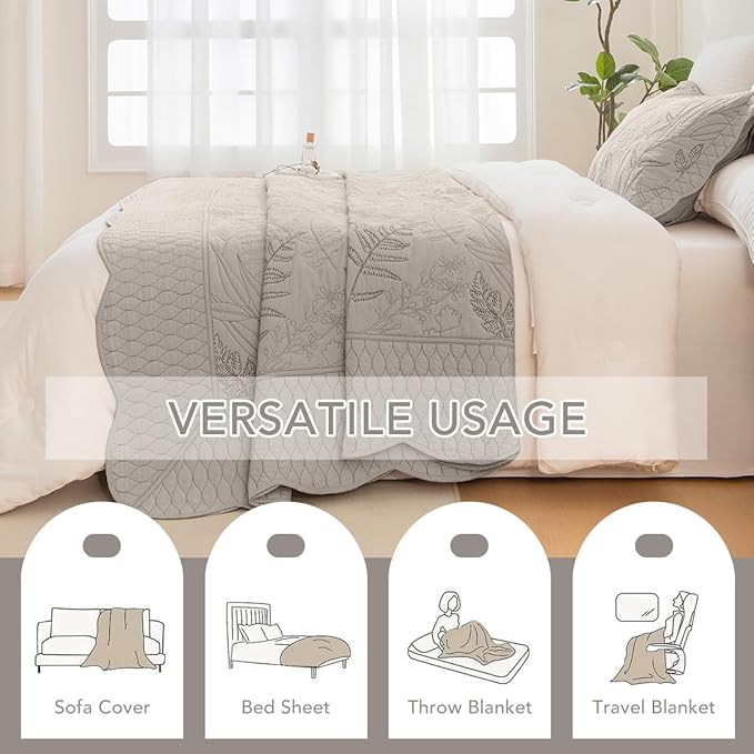 Linen Bedding Set - King - 3 Piece
