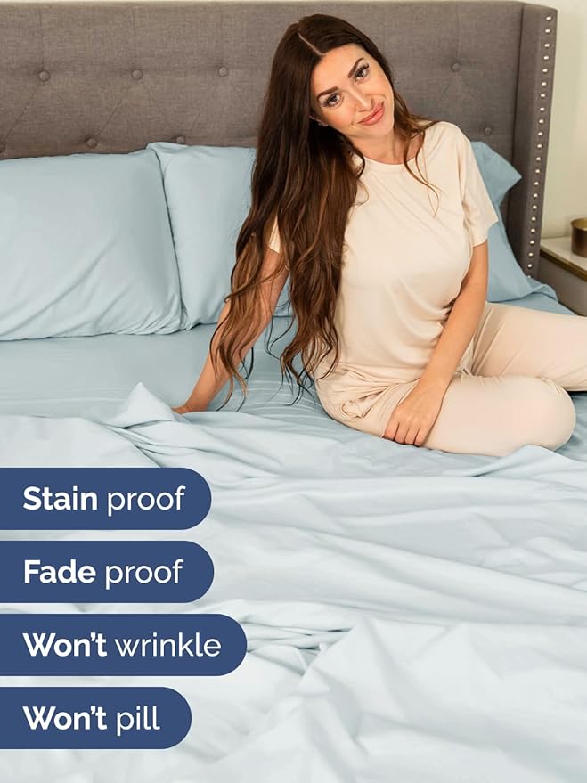 Cooling Bed Sheet Set - Twin XL - 4 Piece