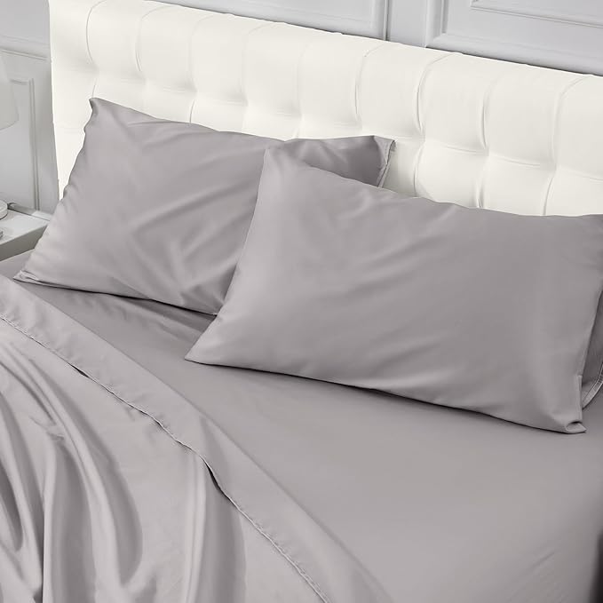 100% Cotton Bed Sheet Set - King - 4 Piece