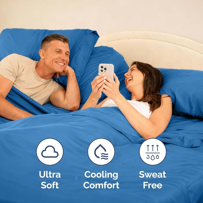 Cooling Bed Sheet Set - King - 4 Piece