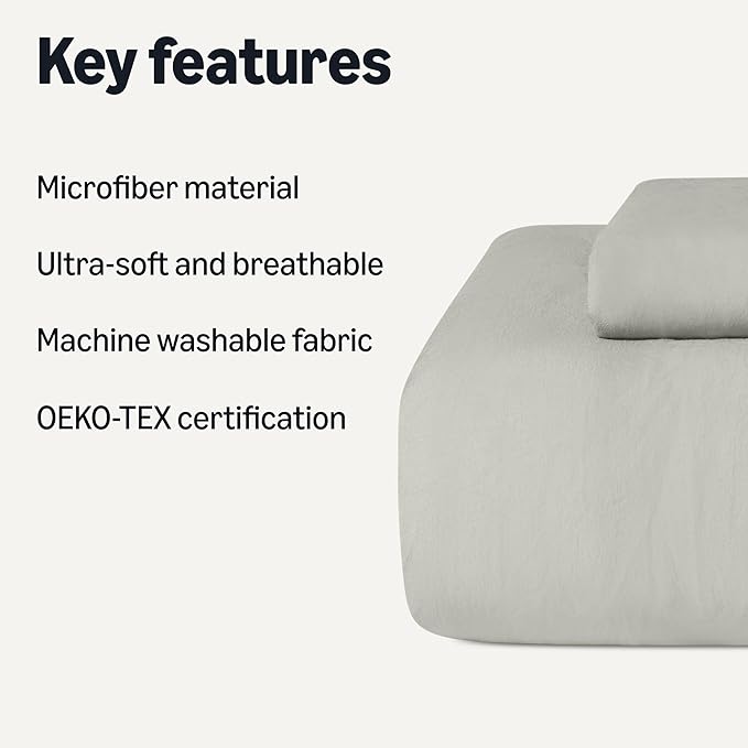 Microfiber Comforter Set - Twin XL - 2 Piece