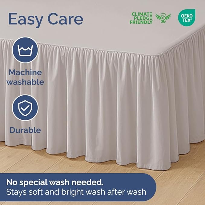 Bed Skirt - King - 12 in Drop