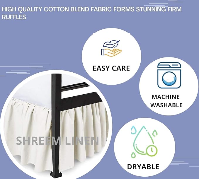 Linen Bed Skirt - Twin