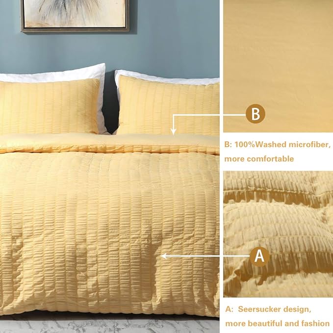 Microfiber Duvet Cover Set - King - 104 x 90 in - 3 Piece