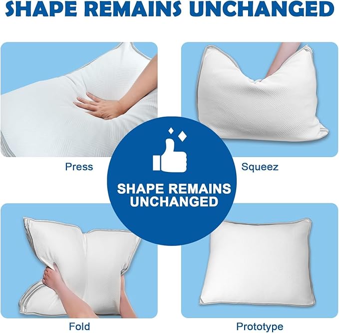 Memory Foam Cooling Bed Pillow - Queen