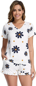 Bamboo Cooling Shorts Pajama Set - Short Sleeve - 2 Piece