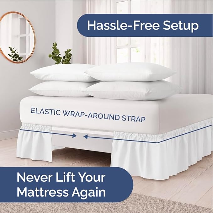 Bed Skirt - Full - 21 in Drop