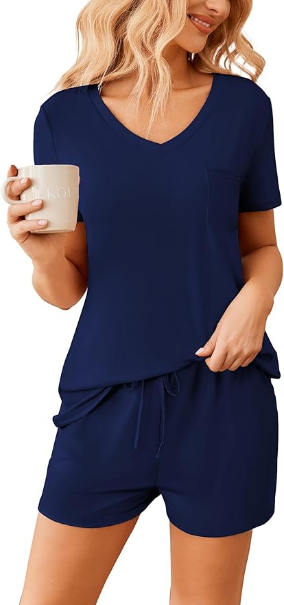 Women's Pajama Set - Short Sleeve - 2 Piece