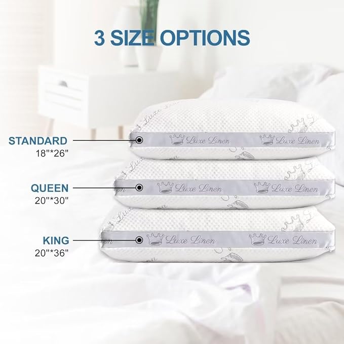 Memory Foam Bed Pillow - Standard