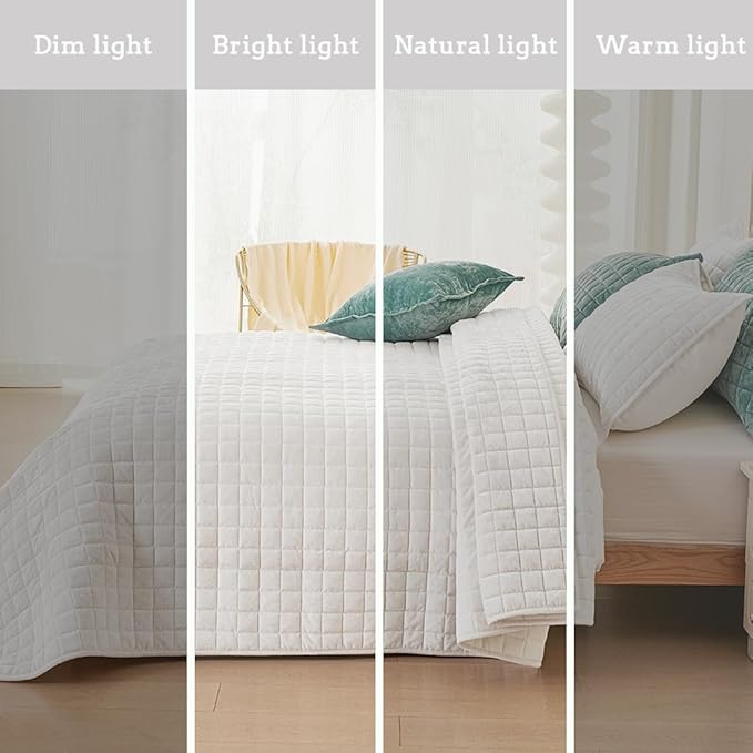 Velvet Quilt Set - California King - 3 Piece